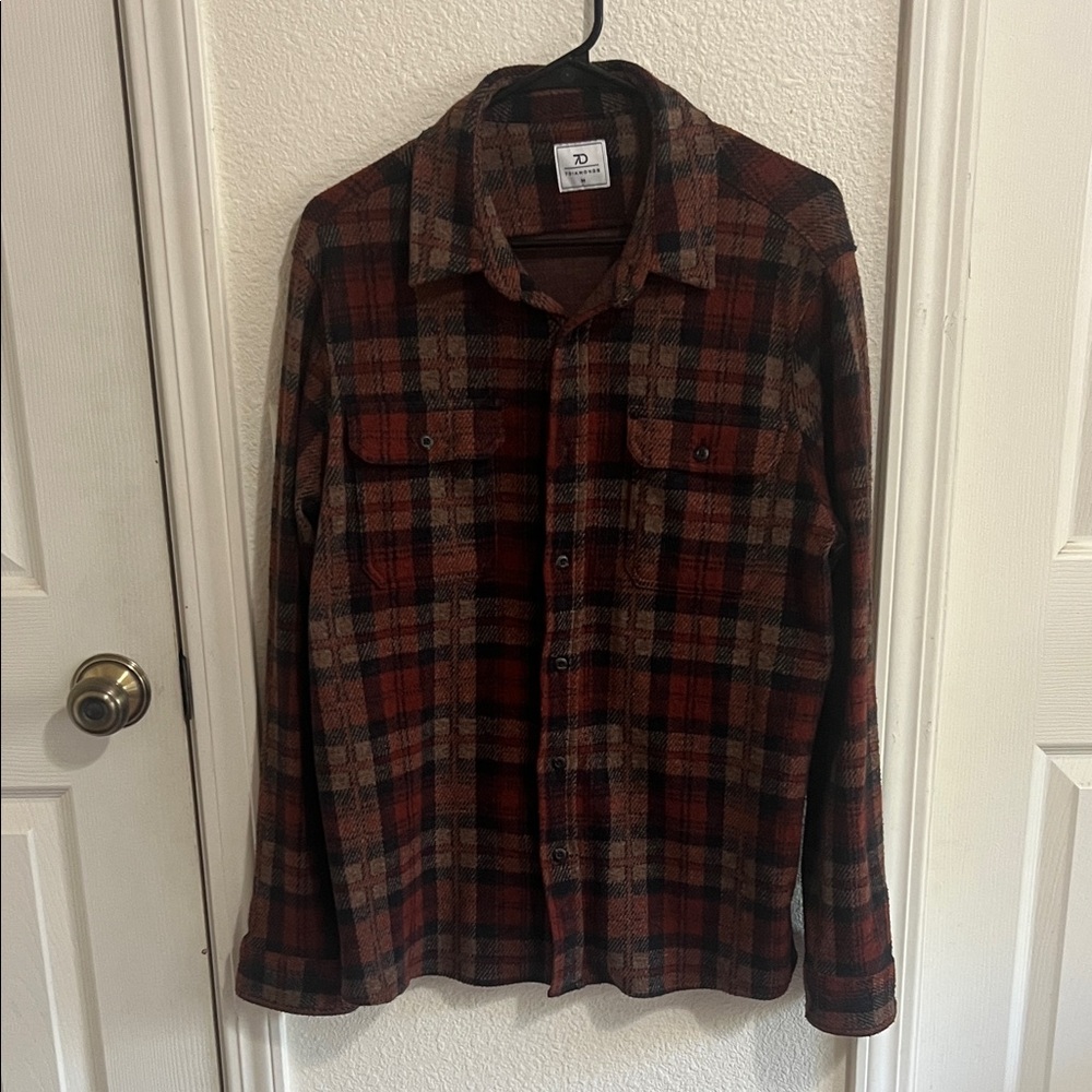 7 Diamonds Red and Black Checkered Shirt
